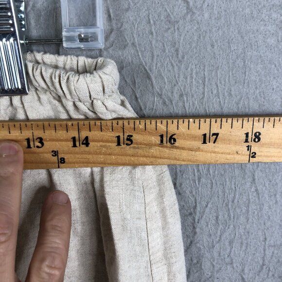 Boheme 3 Skirt Womens 10 US Beige Linen Lagenlook Boho Minimalist Airy Beach - Picture 4 of 16